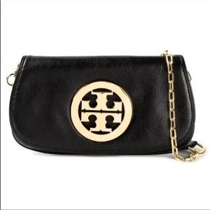 Leather Tory Burch Reva crossbody bag